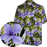 Hibiscus Garden Hawaiian Shirts 3956Purple