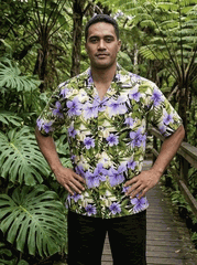 Hibiscus Garden Hawaiian Shirts 3956Purple