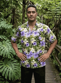 Hibiscus Garden Hawaiian Shirts 3956Purple
