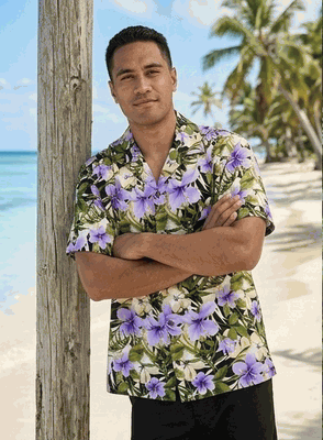 Hibiscus Garden Hawaiian Shirts 3956Purple