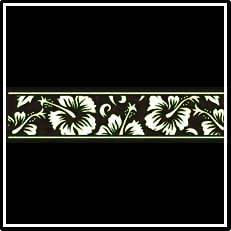 Hibiscus Strip T-Shirts