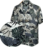 Hilo Tropical Pacific Legend Men's Aloha Shirts Cream