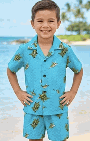 island clothing boy outfits turtle in Turquoise