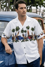 Island Woodies White Hawaiian Shirts Island Woodies White Hawaiian Shirts