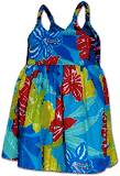 Tropical World Girls Hawaiian Dress Turquoise Tropical World Girls Hawaiian Dress Turquoise