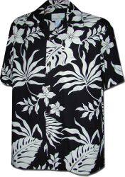 Kahala Garden Men's Rayon Shirt Black Kahala Garden Men's Rayon Shirt Black