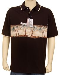 Kaylua Palms Black Cotton Polo Shirts(L) Kaylua Palms Black Cotton Polo Shirts(L)