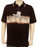 Kaylua Palms Black Cotton Polo Shirts(L) Kaylua Palms Black Cotton Polo Shirts(L)