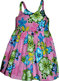 Kids Hawaiian Dress Pink Cute Hibiscus Kids Hawaiian Dress Pink Cute Hibiscus