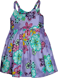 Kids Hawaiian Dress Purple Cute Hibiscus Kids Hawaiian Dress Purple Cute Hibiscus