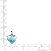 Larimar Sterling Silver Heart of the Sea Love Pendant Hawaii