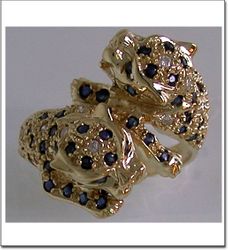 Lepards Sapphire-37 Ring Size 8