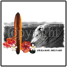 Life Is A Wave-Surfer Tees