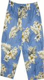 Luau Ladies Blue Capris Pants