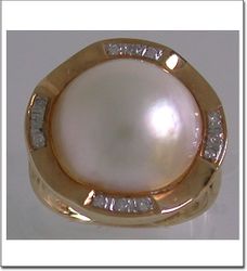 Mabe Pearl-53 Ring Size 7 Mabe Pearl-53 Ring Size 7