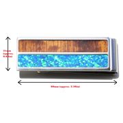 Money Clip Koa Wood Stainless Steel Abalone or Synth Opal Hawaii