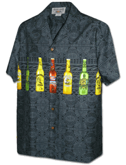 Mordern Beer Men's Hawaiian Camp Shirts 3964Black