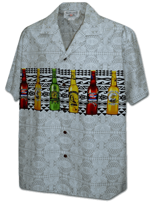 Mordern Beer Men's Hawaiian Camp Shirts 3964Cream
