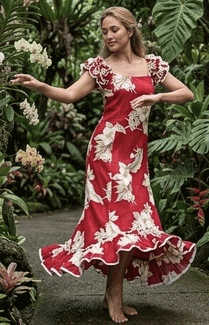 Muu Muu Red The Luau Hawaiian Dress Apparel Muu Muu Red The Luau Hawaiian Dress Apparel