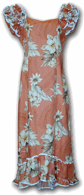 Muumuu Dresses Peach The Luau Hawaiian fashion