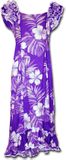 MuuMuu Hibiscus Blossom Purple Aloha Wear
