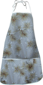 Native Hibiscus Cream Hawaiian Aprons Native Hibiscus Cream Hawaiian Aprons