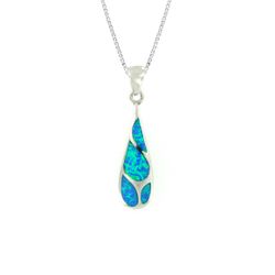 Opal Sterling Silver Raindrop Avatar Pendant Hawaii