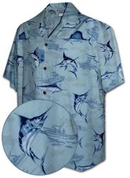 Pacific Marlin Cotton Shirts Slate