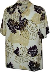 Paradise Island Men's Rayon Shirts Cream