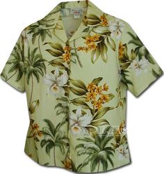 Paradise Motions Women's Hawaiian Clothes Sage Paradise Motions Women's Hawaiian Clothes Sage