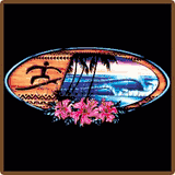 Paradise Oval Surf Tees Paradise Oval Surf Tees