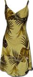 Paradise Valley Rayon Natural Spaghetti Tropical Dresses