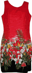 Parrot Head Red Hawaiian Dress Parrot Head Red Hawaiian Dress