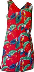 Parrot Red Aloha Tank Dress (S)