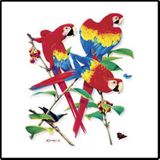 Parrots Hawaiian Tropical T-Shirts Parrots Hawaiian Tropical T-Shirts