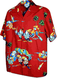 Parrots Party Red Hawaiian Shirt