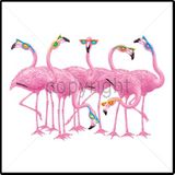 Pink Sunglasses Flamingos Tropical Tee Pink Sunglasses Flamingos Tropical Tee