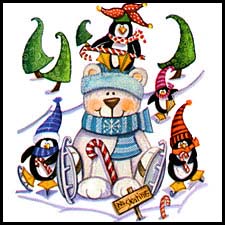 Polar Bear & Penguins Christmas Tees