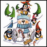 Polar Bear & Penguins Christmas Tees Polar Bear & Penguins Christmas Tees