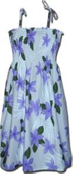 Princess Plumeria Purple Hawaiian Tube Dress