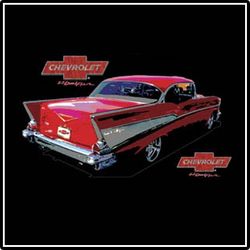 Red Bel Air Chevrolet Car Tees Red Bel Air Chevrolet Car Tees