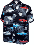 Rout 66 and Classic Cars Mens Shirts Black