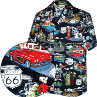 Route 66 The Main Street of America Shirt Black