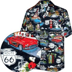Route 66 The Main Street of America Shirt Black