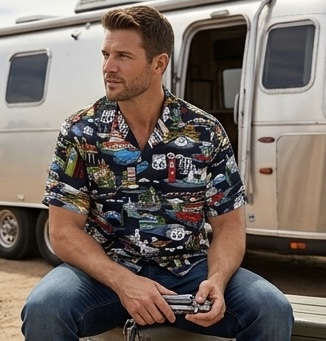 Route 66 The Main Street of America Shirt Black