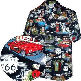 Route 66 The Main Street of America Shirt Black
