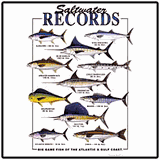 Saltwater Records Fishing Tees Saltwater Records Fishing Tees