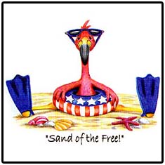 Sand Of Free-Flamingo Tropical T-Shirts