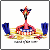 Sand Of Free-Flamingo Tropical T-Shirts