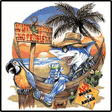 Shark In Hammock Mens Tees Shark In Hammock Mens Tees